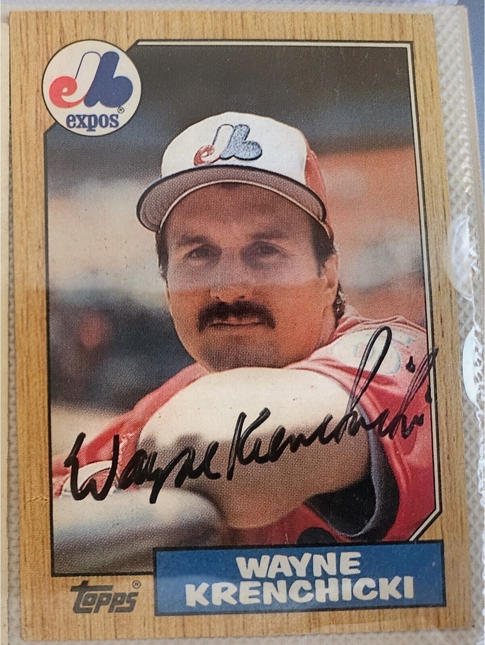 1987 TOPPS AUTOGRAPH/SIGNED #774 WAYNE KRENCHICKI EXPOS